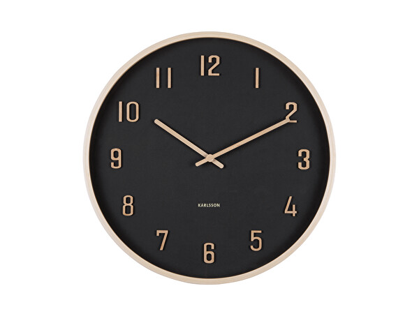 Designové nástěnné hodiny 6117BK