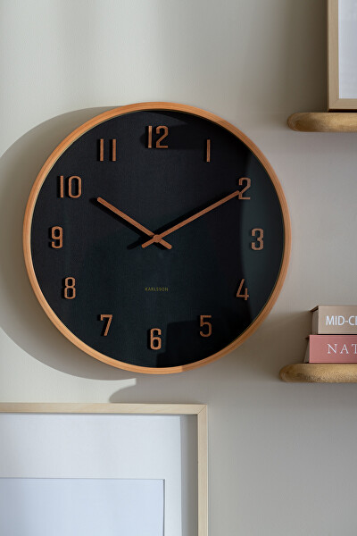 Designové nástěnné hodiny 6117BK