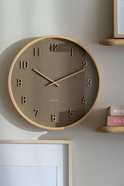 Designové nástěnné hodiny 6117BR
