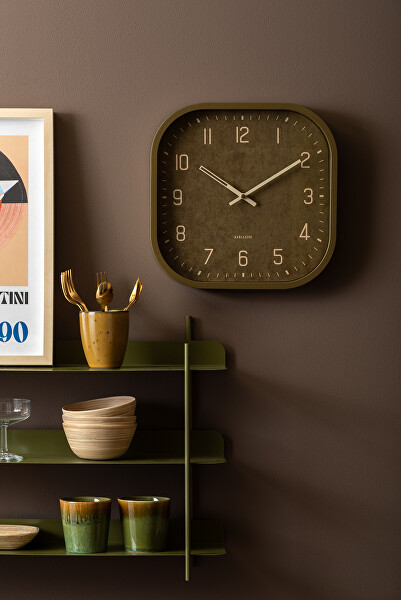 Designové nástěnné hodiny 6138GR