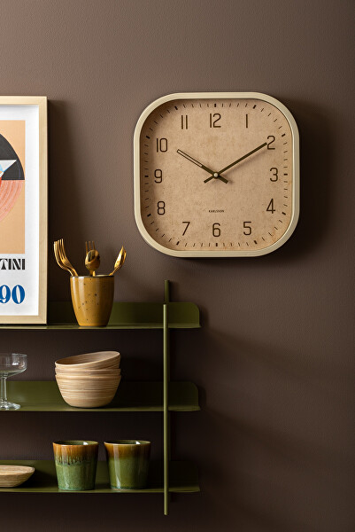 Designové nástěnné hodiny 6138WH