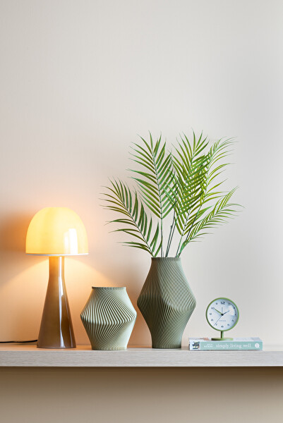 Designové stolní hodiny s budíkem 6027GR