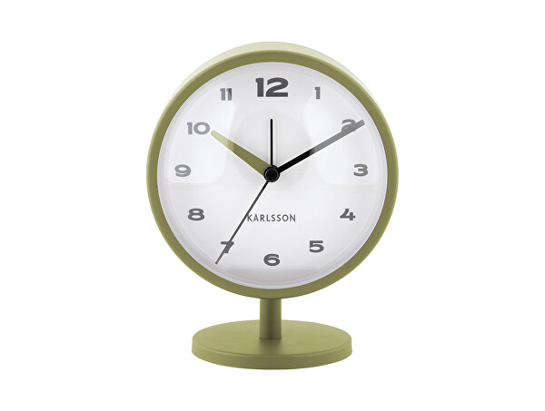 Designové stolní hodiny s budíkem 6027GR