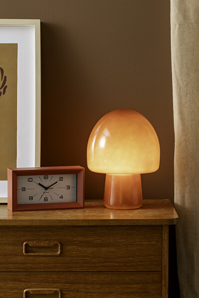 Designové stolní hodiny s budíkem 6066RD