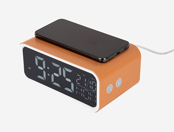 Digitální stolní hodiny s nabíječkou smartphonů 6054YE