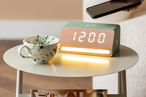 LED hodiny-budík 6078BK Karlsson s nabíječkou 6078GR