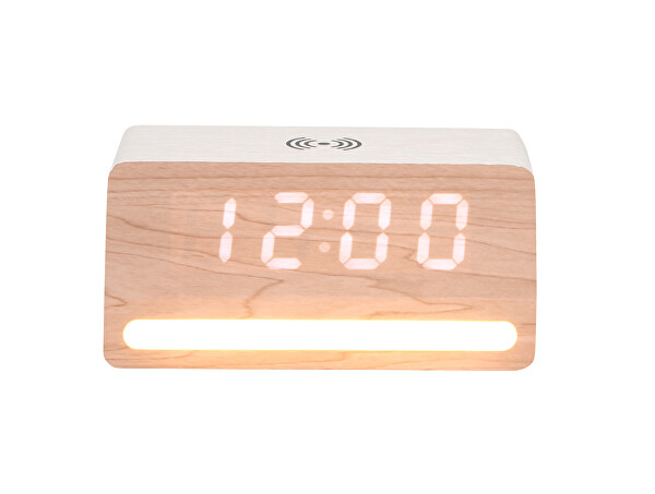 LED hodiny-budík 6078BK Karlsson s nabíjačkou 6078WH