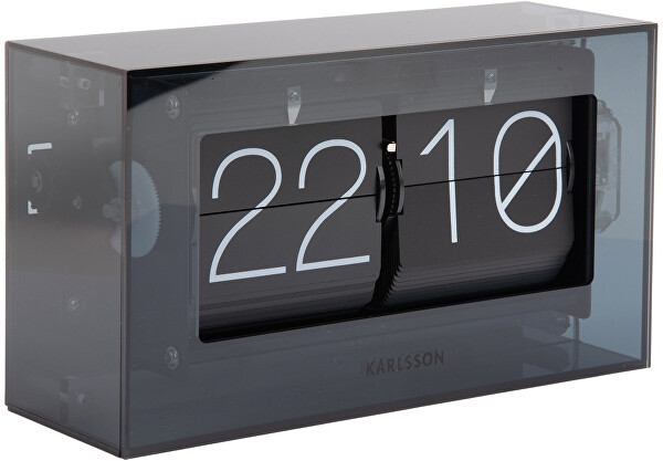 Designové nástěnné/stolní překlápěcí hodiny KA5976BK
