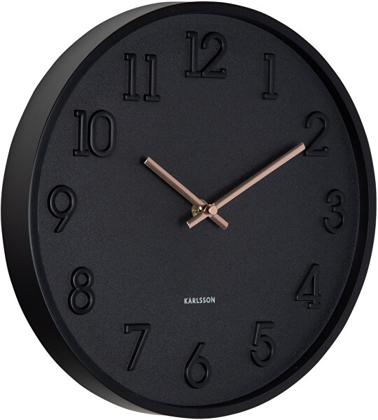 Designové nástěnné hodiny 6041BK
