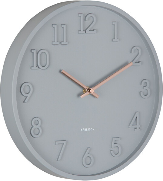 Designové nástěnné hodiny 6041GY