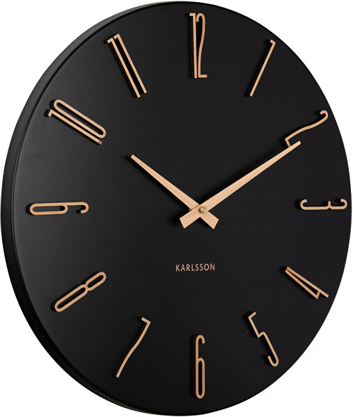 Designové nástěnné hodiny 6072BK
