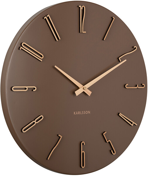 Designové nástěnné hodiny 6072BR