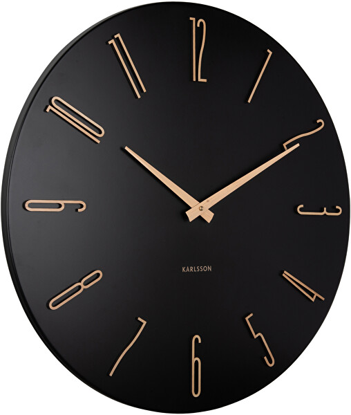 Designové nástěnné hodiny 6073BK