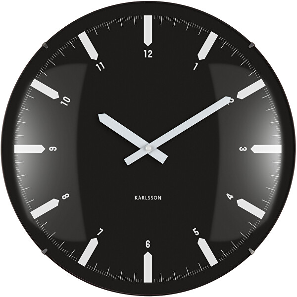 Designové nástěnné hodiny 6086BK