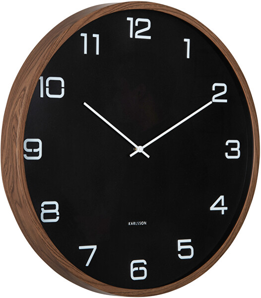 Designové nástěnné hodiny 6088BK