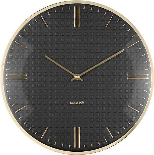 Designové nástěnné hodiny 6091BK