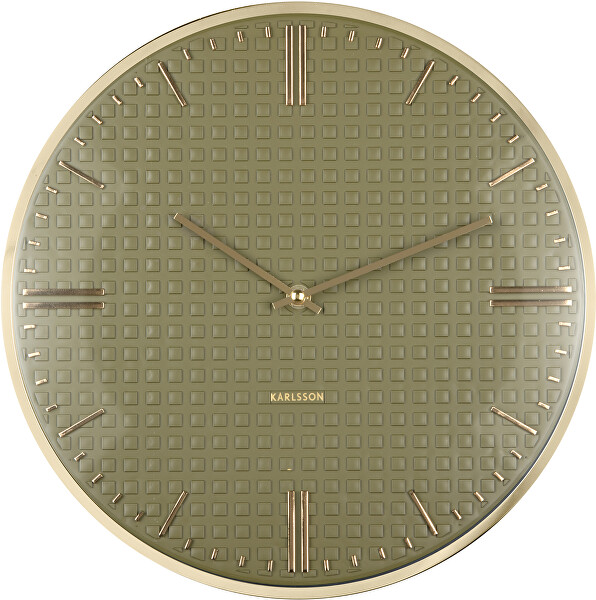 Designové nástěnné hodiny 6091GR