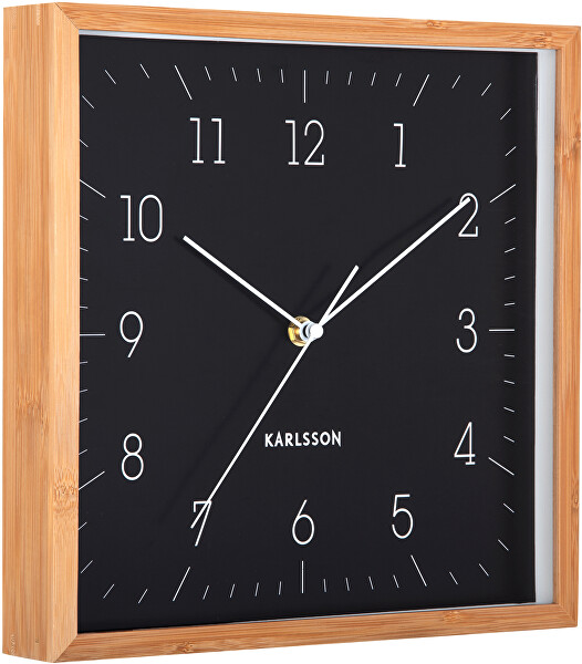 Designové nástěnné hodiny 6114BK
