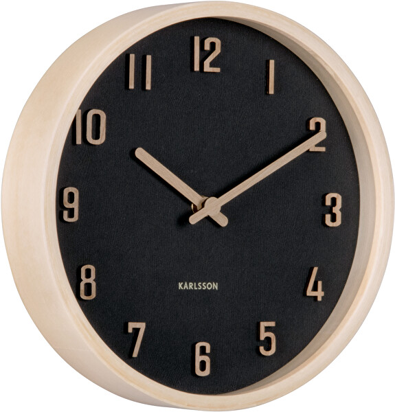 Designové nástěnné hodiny 6116BK