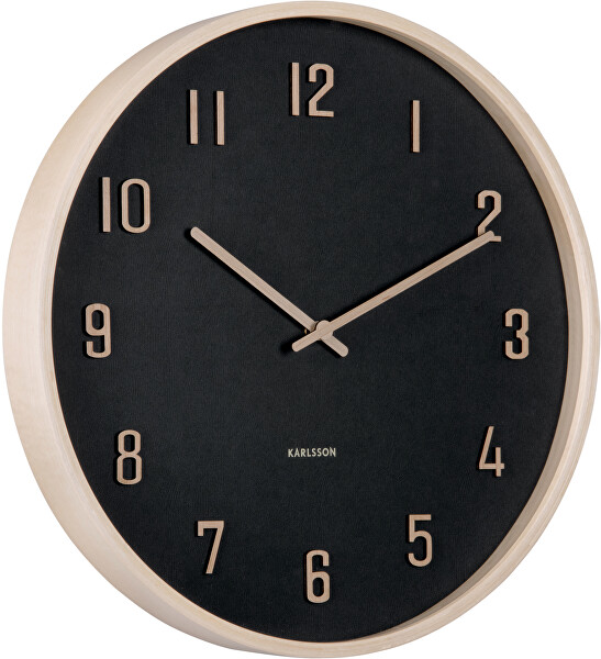 Designové nástěnné hodiny 6117BK