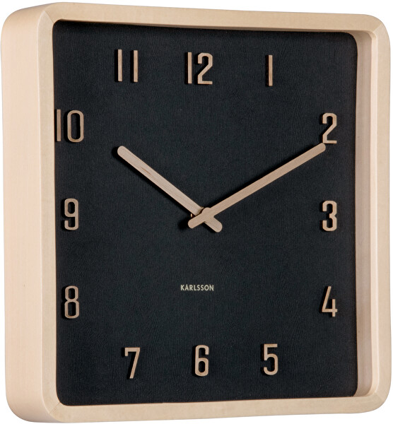 Designové nástěnné hodiny 6118BK