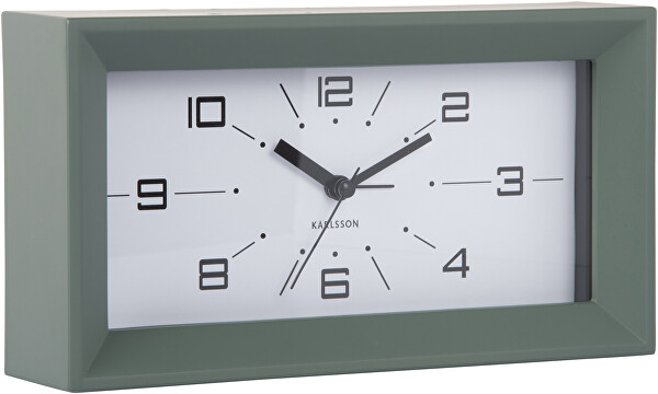 Designové stolní hodiny s budíkem 6066GR
