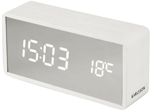 Design-LED-Wecker mit Thermometer KA5879WH