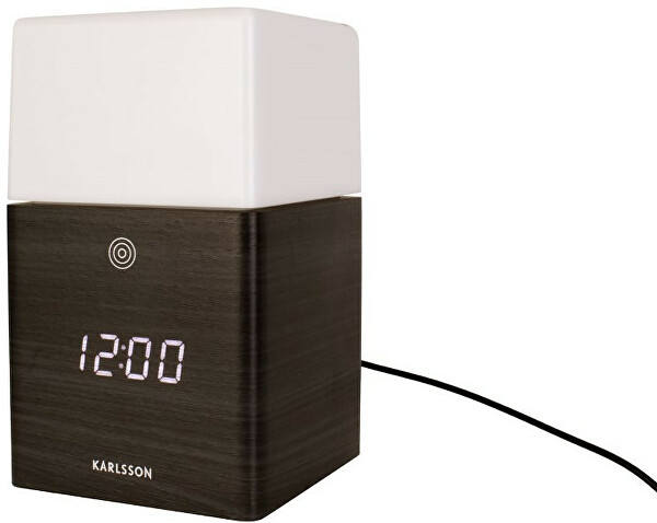 Designový digitální budík/hodiny s LED osvětlením KA5798BK