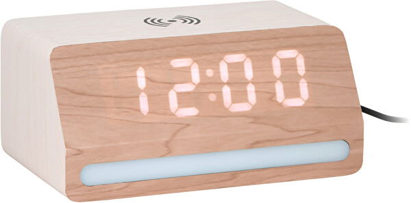 LED hodiny-budík 6078BK Karlsson s nabíjačkou 6078WH