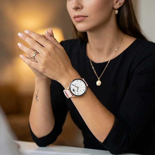 Dárkový set Aura Silver 8596687004100 + náhradní řemínek