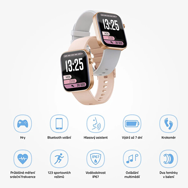 Dárkový set BCool2 Plus Rose Gold 8595724900979 + náhradní řemínek