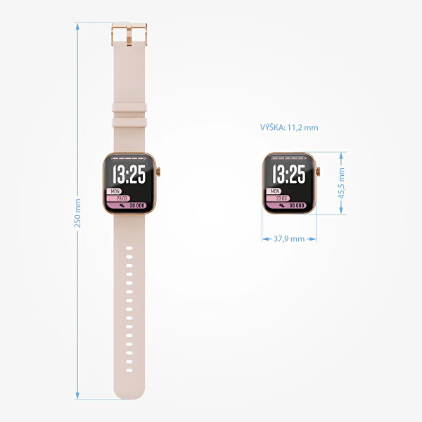 Dárkový set BCool2 Plus Rose Gold 8595724900979 + náhradní řemínek