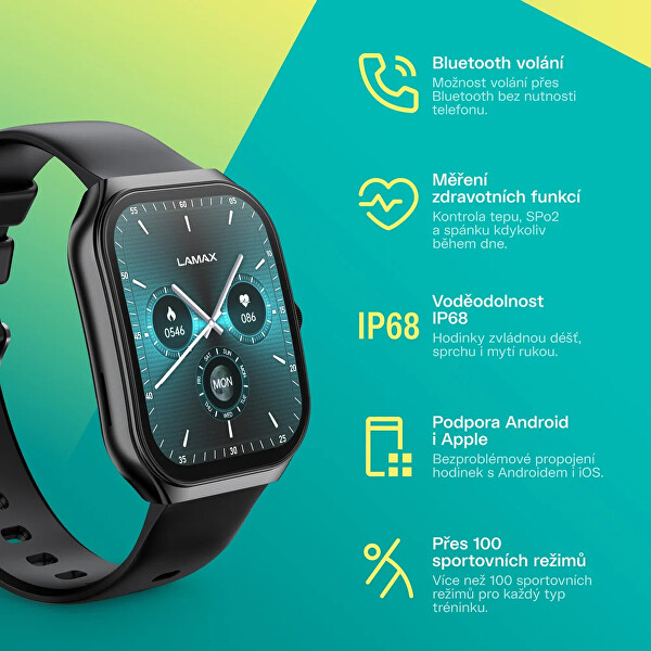 Dárkový set Flow AMOLED Black 8596687004506 + náhradní řemínek