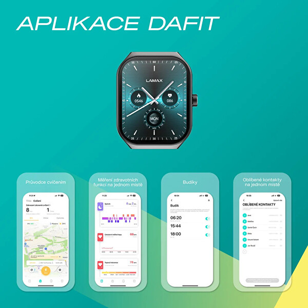 Dárkový set Flow AMOLED Black 8596687004506 + náhradní řemínek