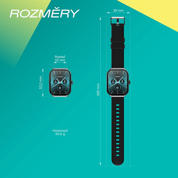 Dárkový set Flow AMOLED Black 8596687004506 + náhradní řemínek