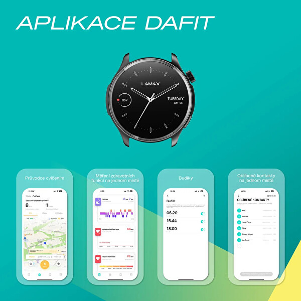 Dárkový set Prism AMOLED Black 8596687004308 + náhradní řemínek