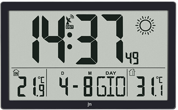 Meteostanice a digitální hodiny JD9909 řízené signálem