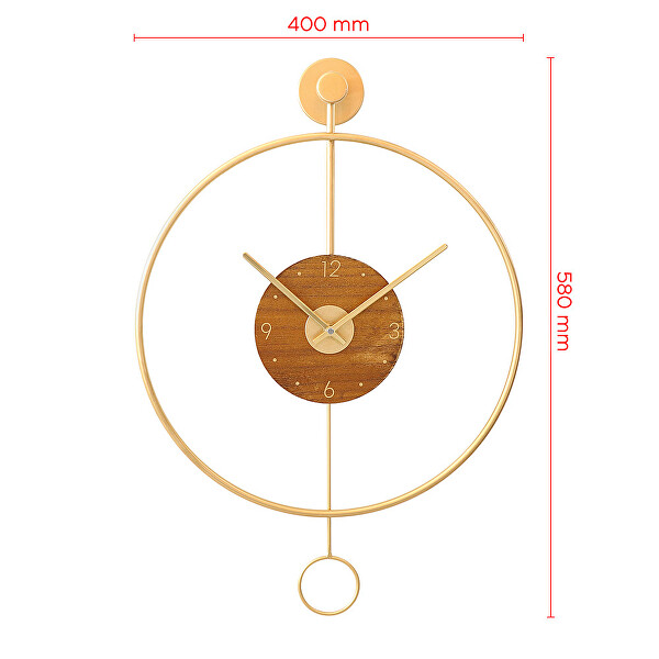 Designové kovové hodiny MPM Circulo E04.4285.80