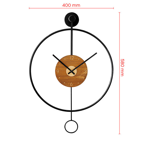 Designové kovové hodiny MPM Circulo E04.4285.90