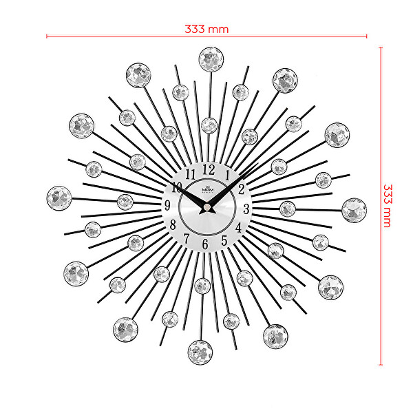 Designové kovové hodiny MPM Reflecto E04.4282.70