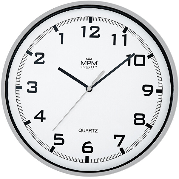 Ceasurile din plastic cu design argintiu MPM E01.2478.70.A cu funcția de mers înapoi