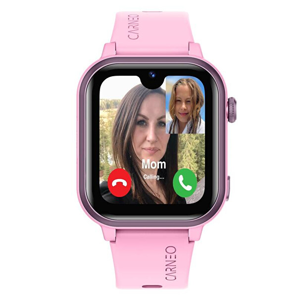 Dětské chytré hodinky GuardKid+ 4G Platinum 2nd gen. AI - růžové
