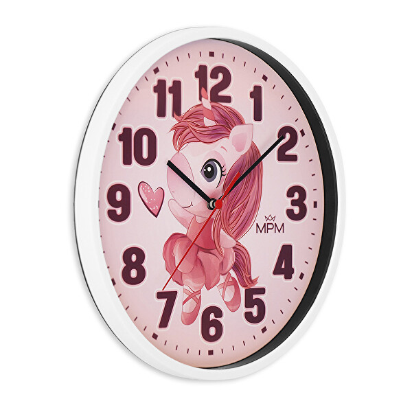 Dětské nástěnné hodiny Jednorožec E01M.4266.00