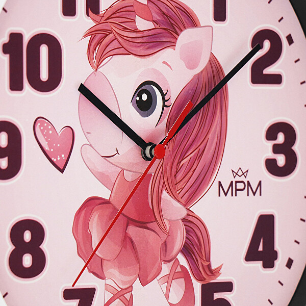 Dětské nástěnné hodiny Jednorožec E01M.4266.00