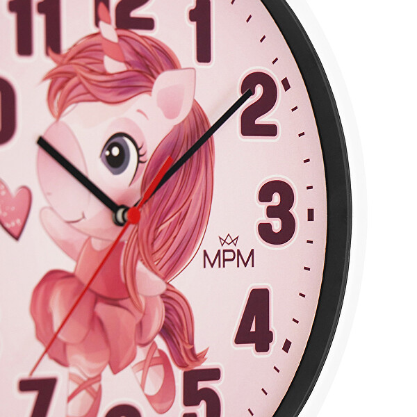 Dětské nástěnné hodiny Jednorožec E01M.4266.00