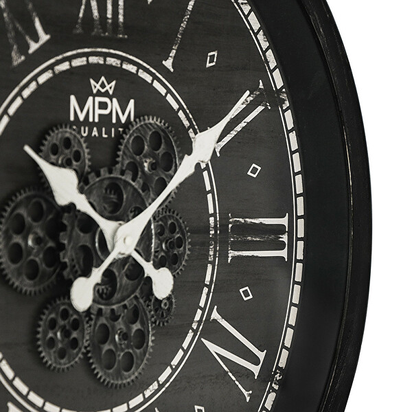Ceas din plastic de design cu roți dințate Vintage Timekeeper E01.4326.90