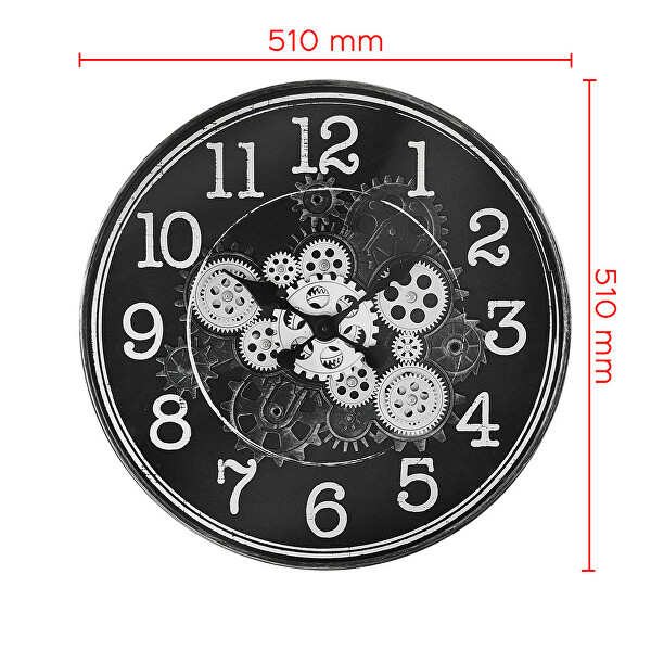 Designové plastové hodiny s ozubeným soukolím Millennium E01.4328.90