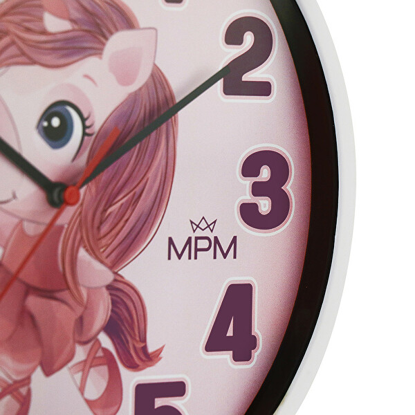 Dětské nástěnné hodiny Jednorožec E01M.4266.00