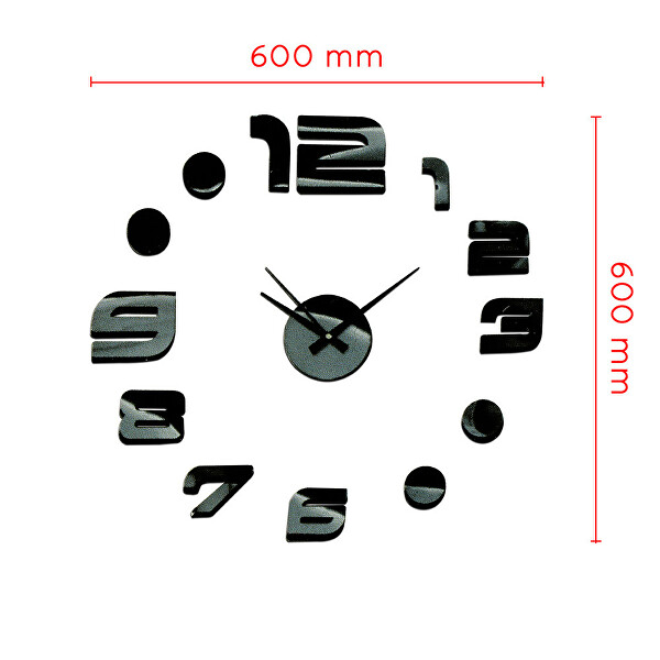 Orologio da parete adesivo E01.3776.90