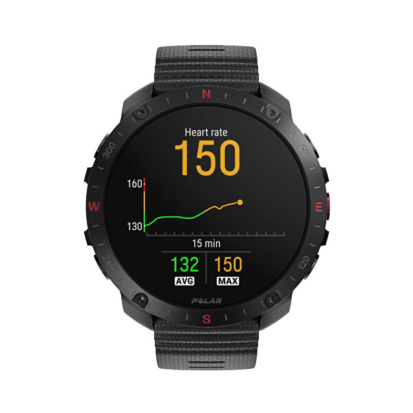 SET Sporttester Grit X2 Pro HR, S-L, černá A0035215 + hrudní snímač Polar H10